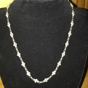 Vintage 650 Silver Antique Choker Necklace & Bracelet Set